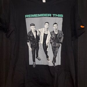 Jonas Brothers Black 'Remember This' Graphic Tee